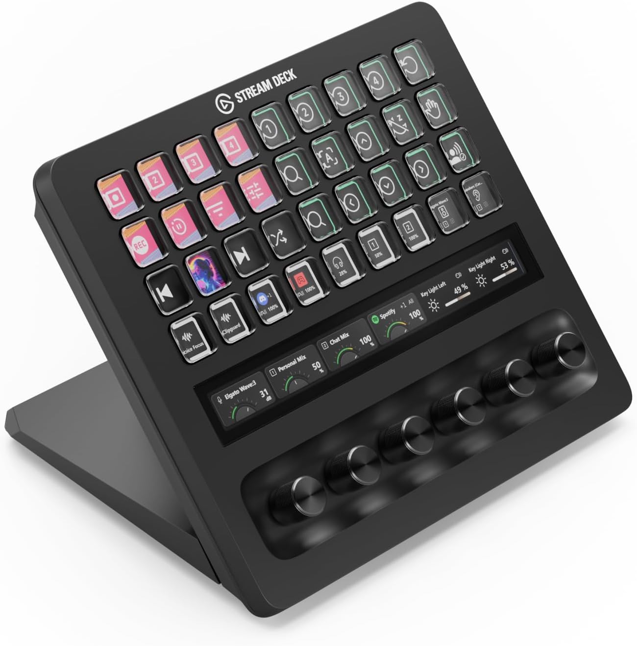 Elgato Stream Deck + XL — 36 клавиш, 6 дисков, тач-полоса
