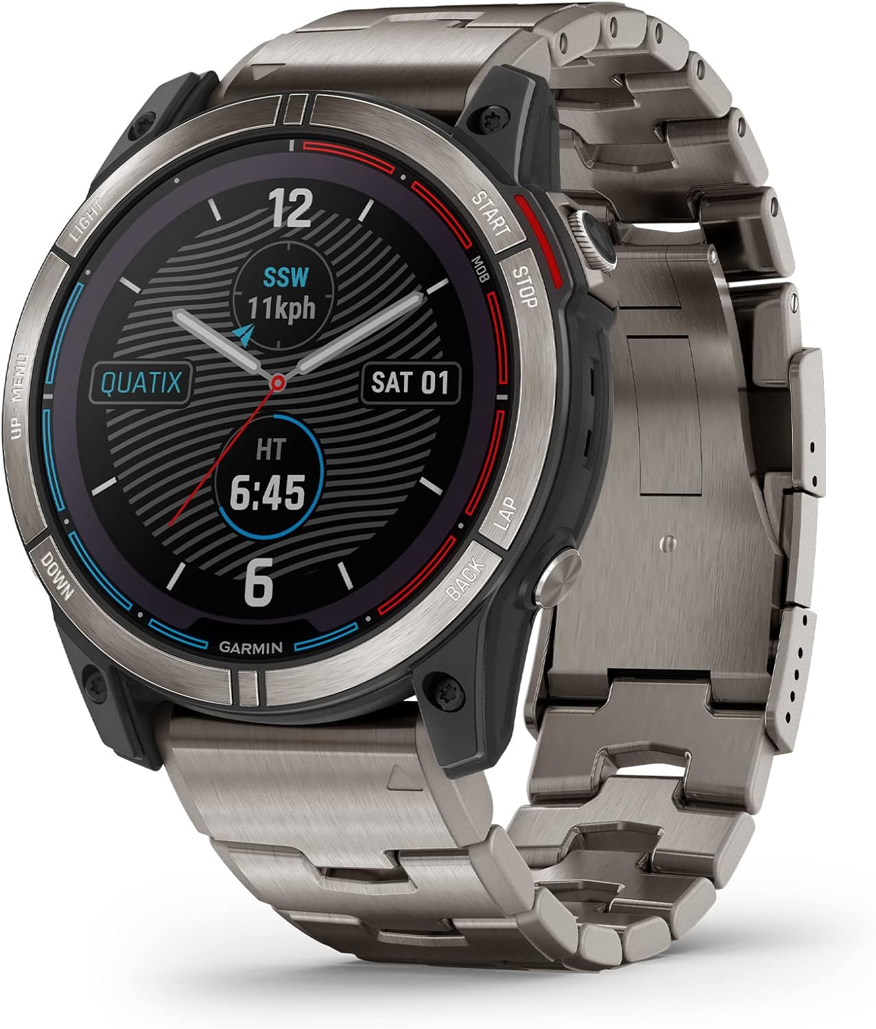 Смарт-часы Garmin quatix 7X — Solar Edition (титановый браслет)
