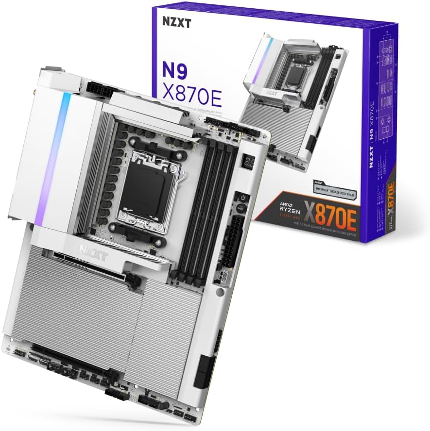 Материнская плата NZXT N9 X870E White (AM5, AMD X870E, DDR5, Wi-Fi 7)
