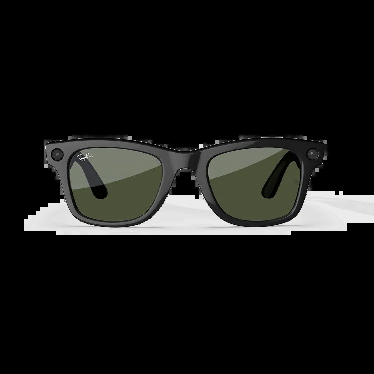 Ray-Ban Meta Wayfarer (Gen 1) — умные очки, Shiny Black / G-15 Green, Large (53-22-155)