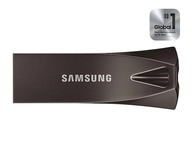 Флеш-накопитель Samsung BAR Plus 256 ГБ, Titan Gray (MUF-256BE4/AM)