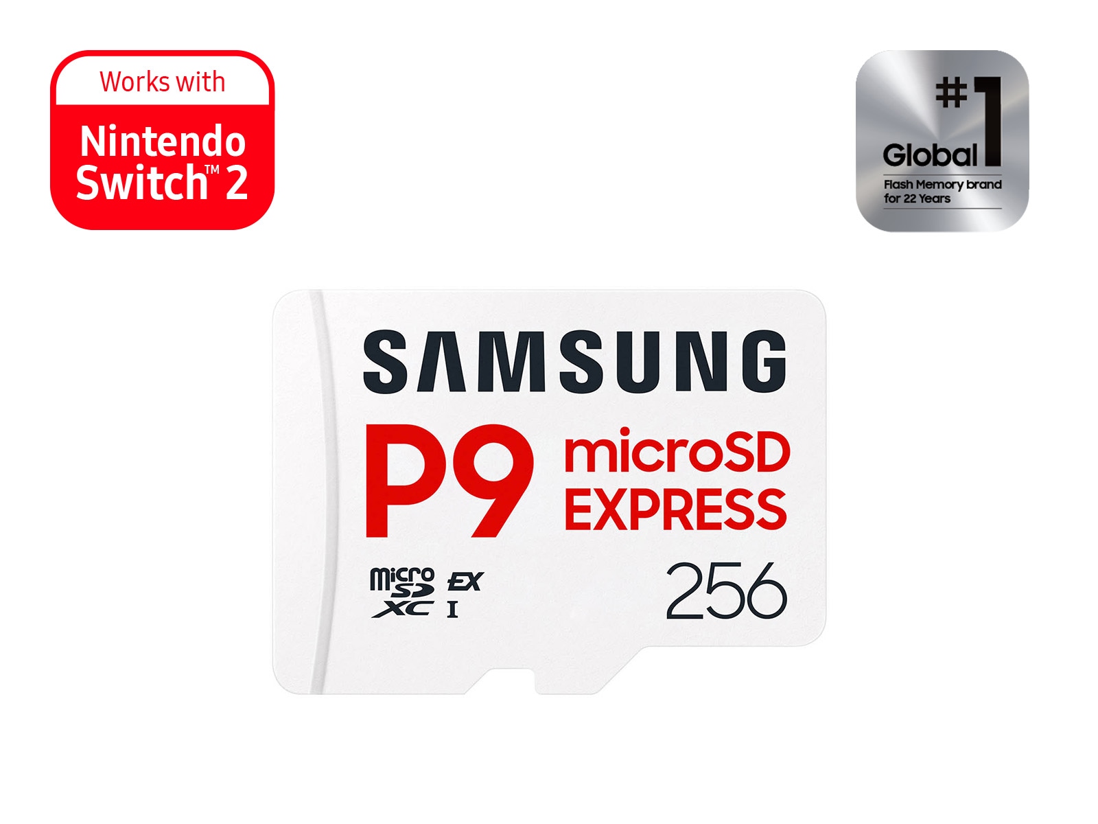 Карта памяти Samsung P9 Express microSD Express 256 ГБ (MB-MK256T/AM)