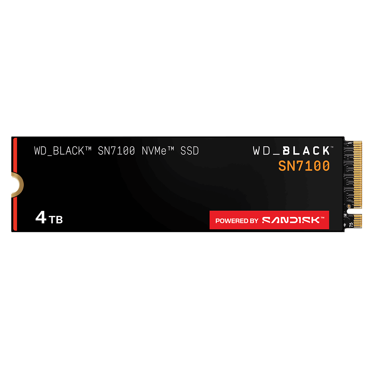 WD_BLACK SN7100 NVMe SSD 4TB (PCIe Gen4, M.2 2280, WDS400T4X0E)