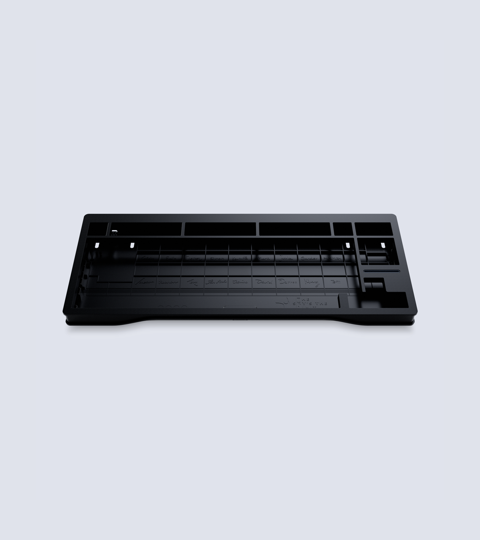 Wooting 80HE Zinc Alloy Case — цельнолитой корпус из цинкового сплава для клавиатуры Wooting 80HE, чёрный